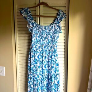 Lilly Pulitzer Blue and White Dress